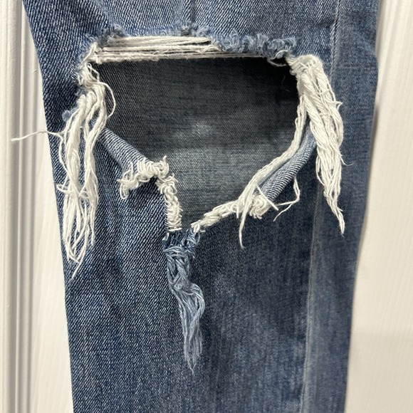 Abercrombie and Fitch Curve Love The 90s Slim Straight High Rise Jeans Sz 29/8L - Picture 6 of 12